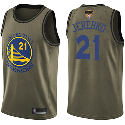 Gold Nike State Warriors #21 Warriors Jersey - Performance Fabric