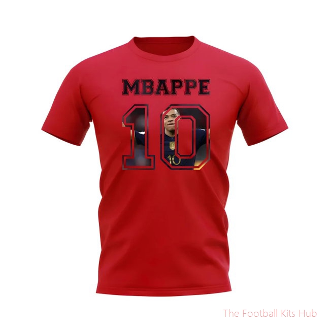 Kylian Mbappe France 10 T-Shirt (Red)