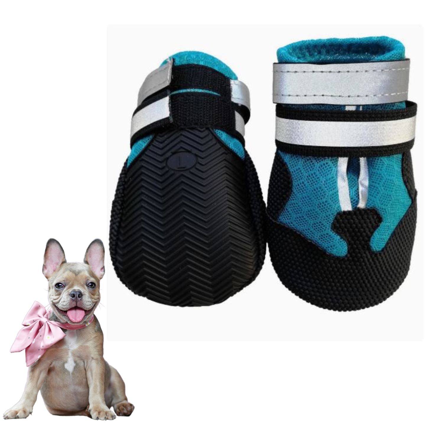 Minimal-Aesthetic Pawluxe French Bulldog Waterproof Shoes – Soft-sole...