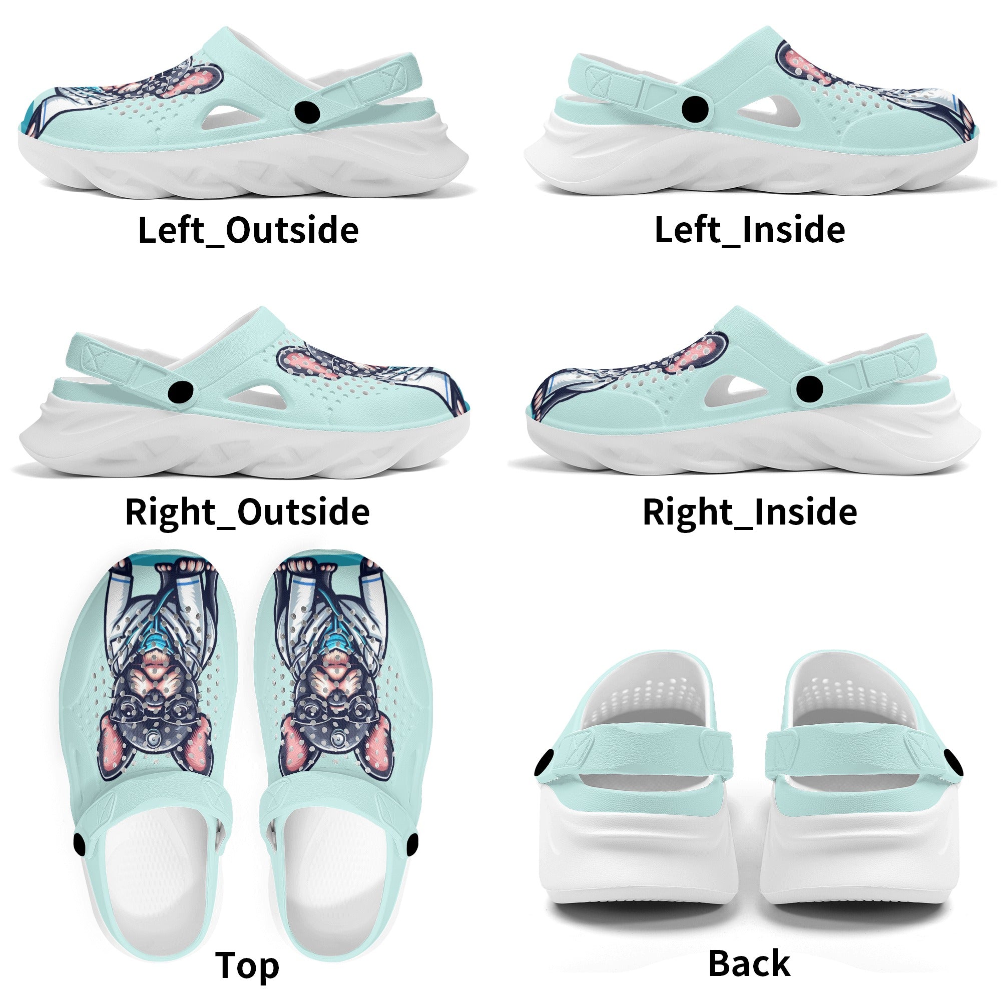 French Bulldog Lola Summer Hollow Out Clogs Comfy Pet Product