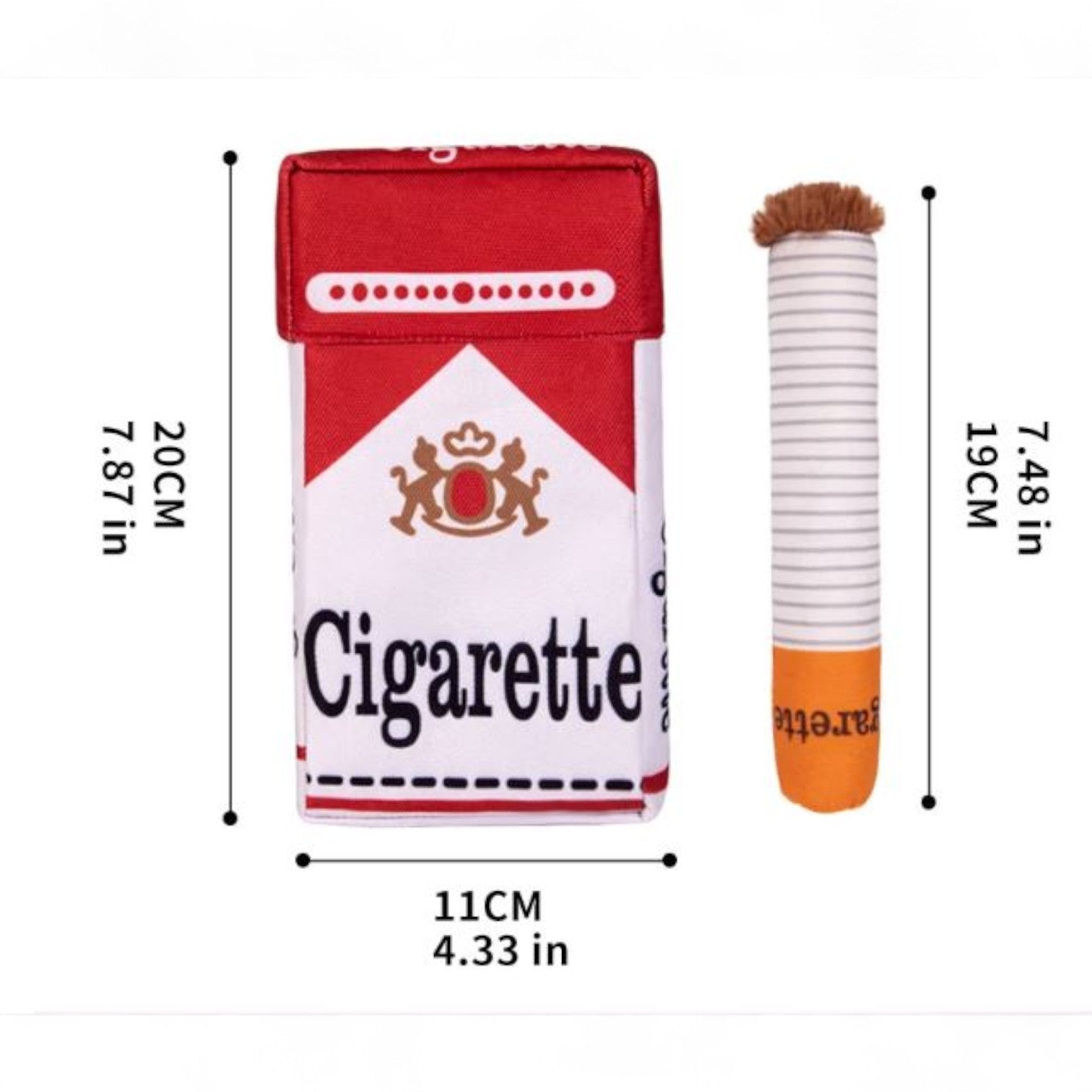 French Bulldog Snuffie Frenchie Artificial Cigarette And Pipe Toy –