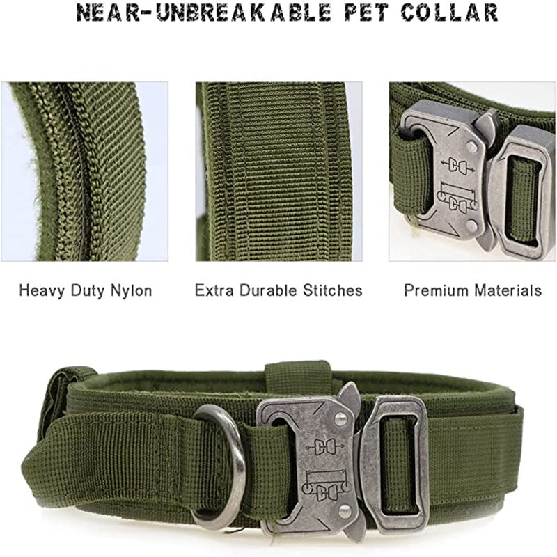 Weather-Resistant Tactipup Frenchie Tactical Collar – Durable Adjusta...