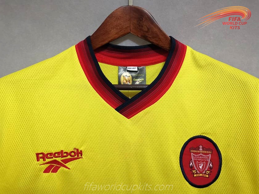 Liverpool 97-99 Away Gold Soccer Kit