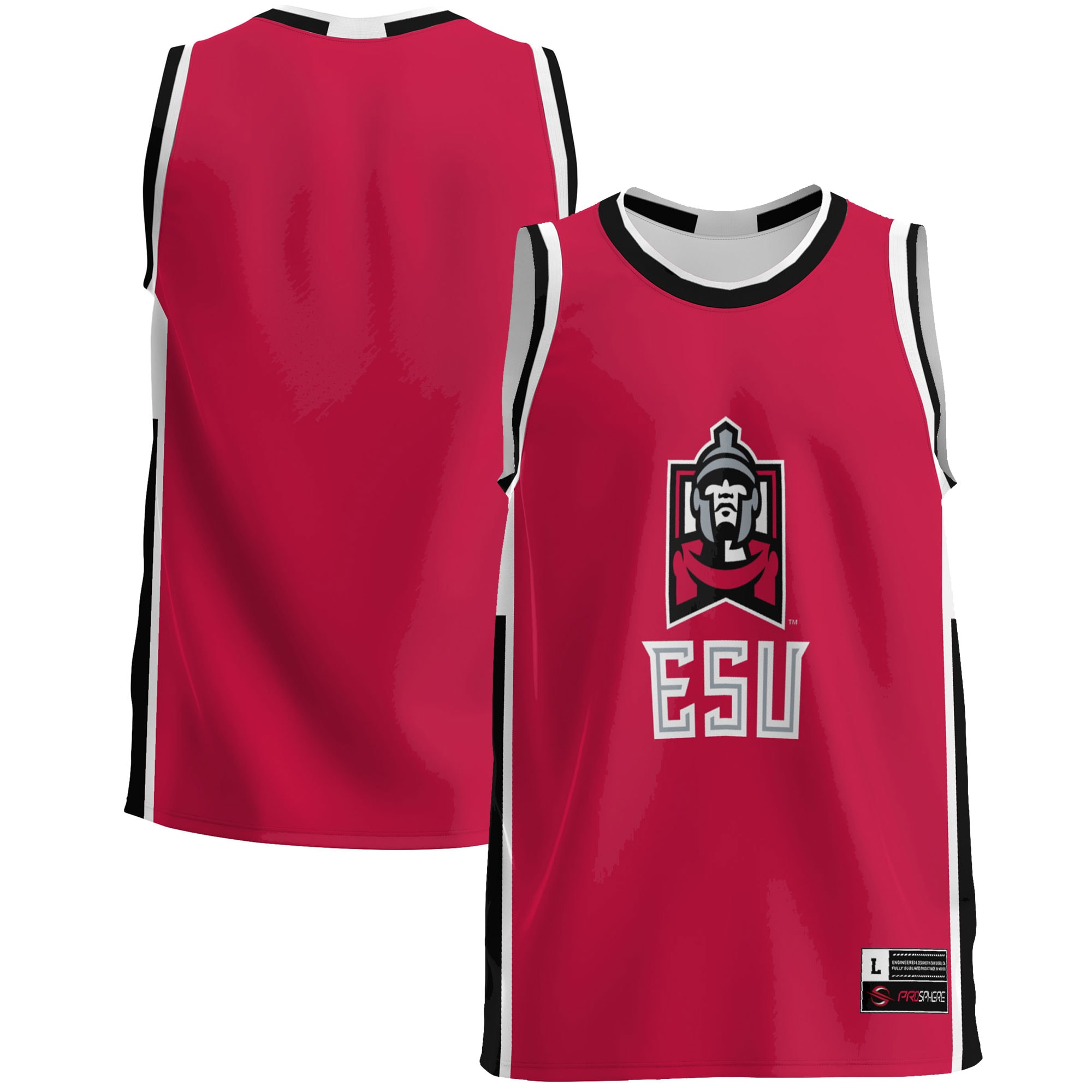 [NJP] Women's East Stroudsburg Warriors GameDay Greats Lightweight Basketball Jersey - Red