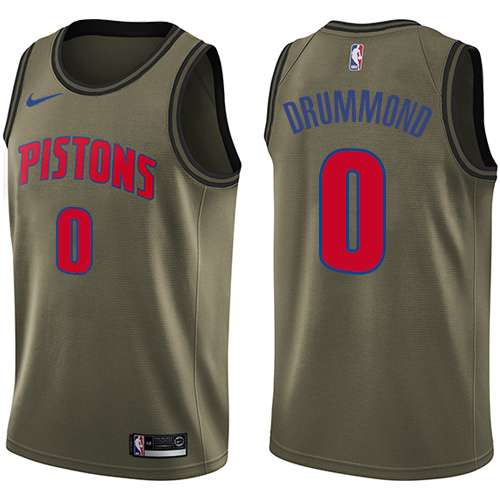 Authentic DET #0 Andre Drummond 2024 Icon NBA Swingman Jersey Green -