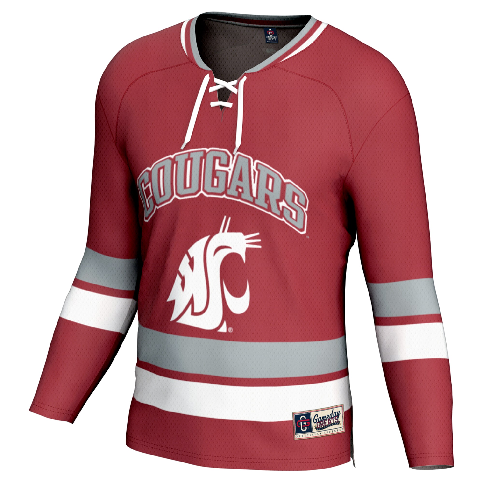 [DDG] Washington State Cougars GameDay Greats Youth Spirit Hockey Jersey - Crimson