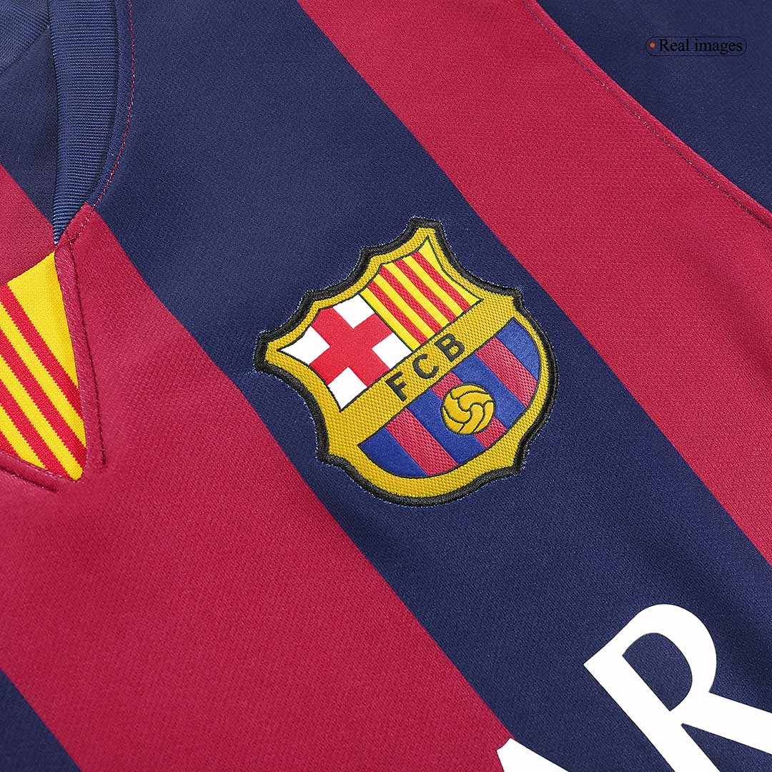 Match Quality Barca 1314 Barcelona Retro Home Shirt 9 SUAREZ