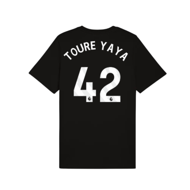 2025-20 Man City Authentic Home Soccer Jersey Toure Yaya 42 L M S