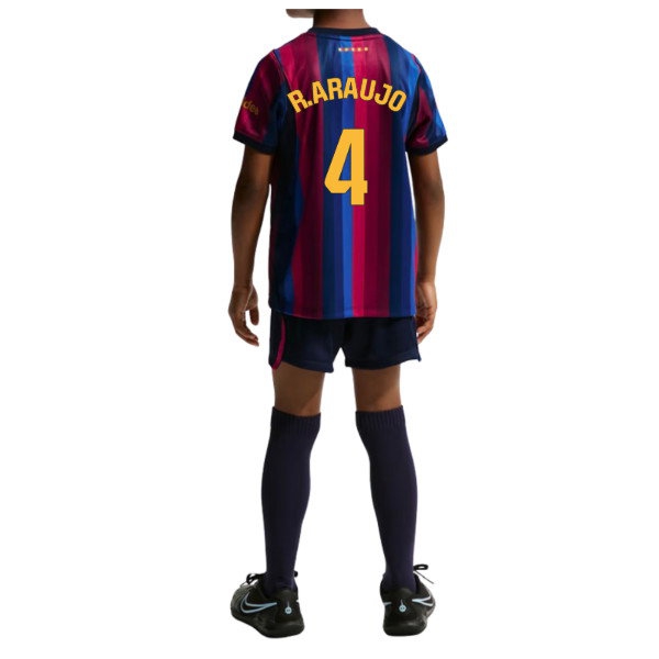 [HP] 2026-2027 Barcelona Home Little Kids Mini Kit (R.Araujo 4)