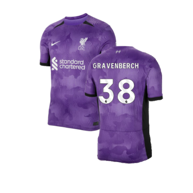 Classic 2023-2024 Liverpool Third Quick-Dry Vintage Jersey Graven#590