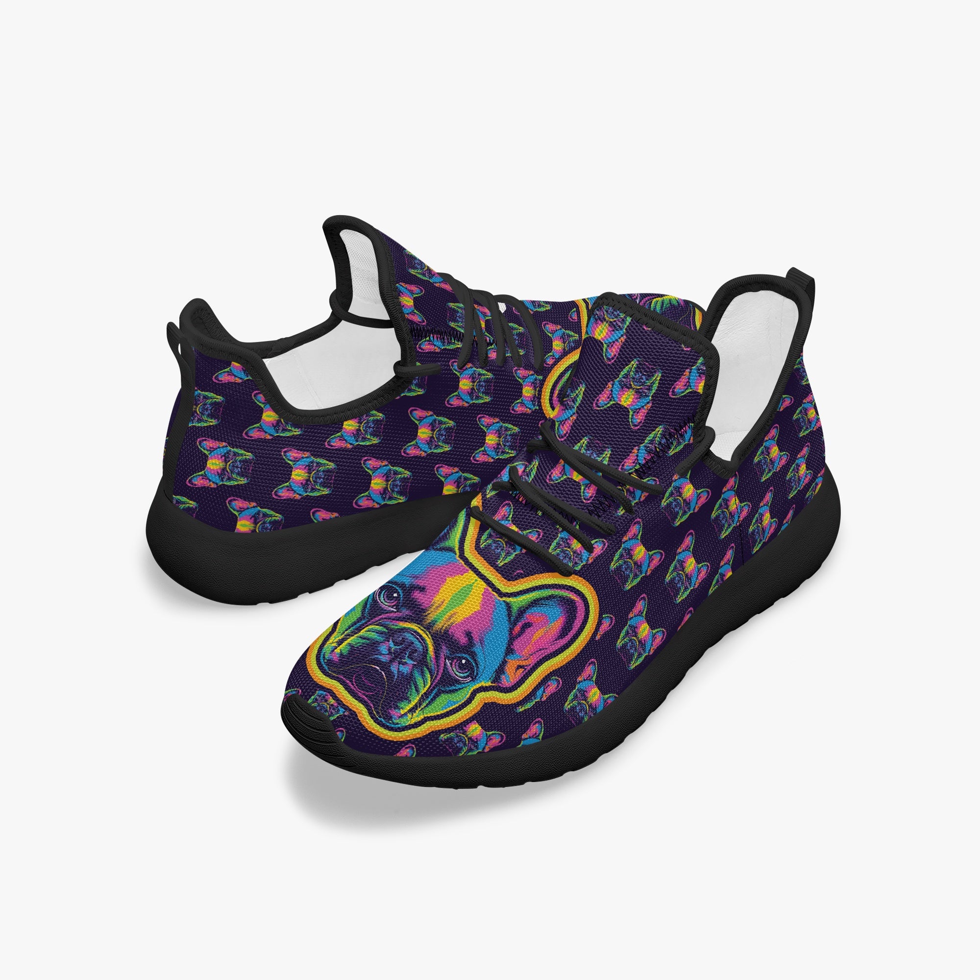 - Bulldog Inspired Classic Sneakers Pet Owner Apparel | Unique Design