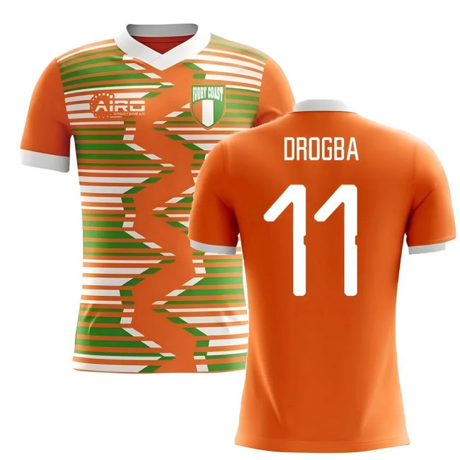 Top-Tier 2025-2026 Ivory Coast Home Concept Football Shirt (Drogba 11)