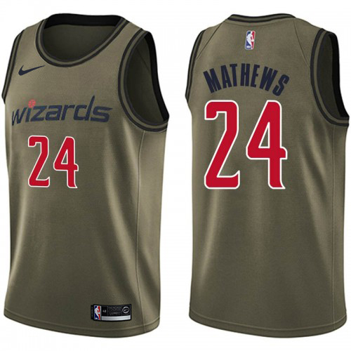 Green Nike W. Wizards #24 NBA Jersey Game Day Wear NBA Fan Apparel