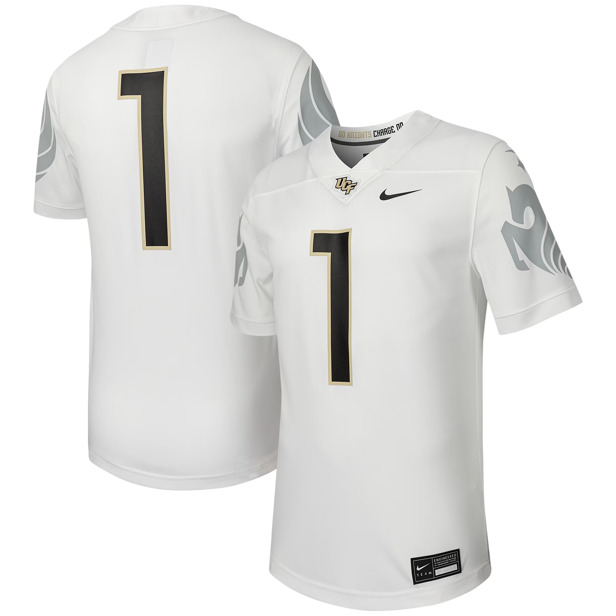 [NJP] UCF Knights Untouchable Replica Football Jersey - White
