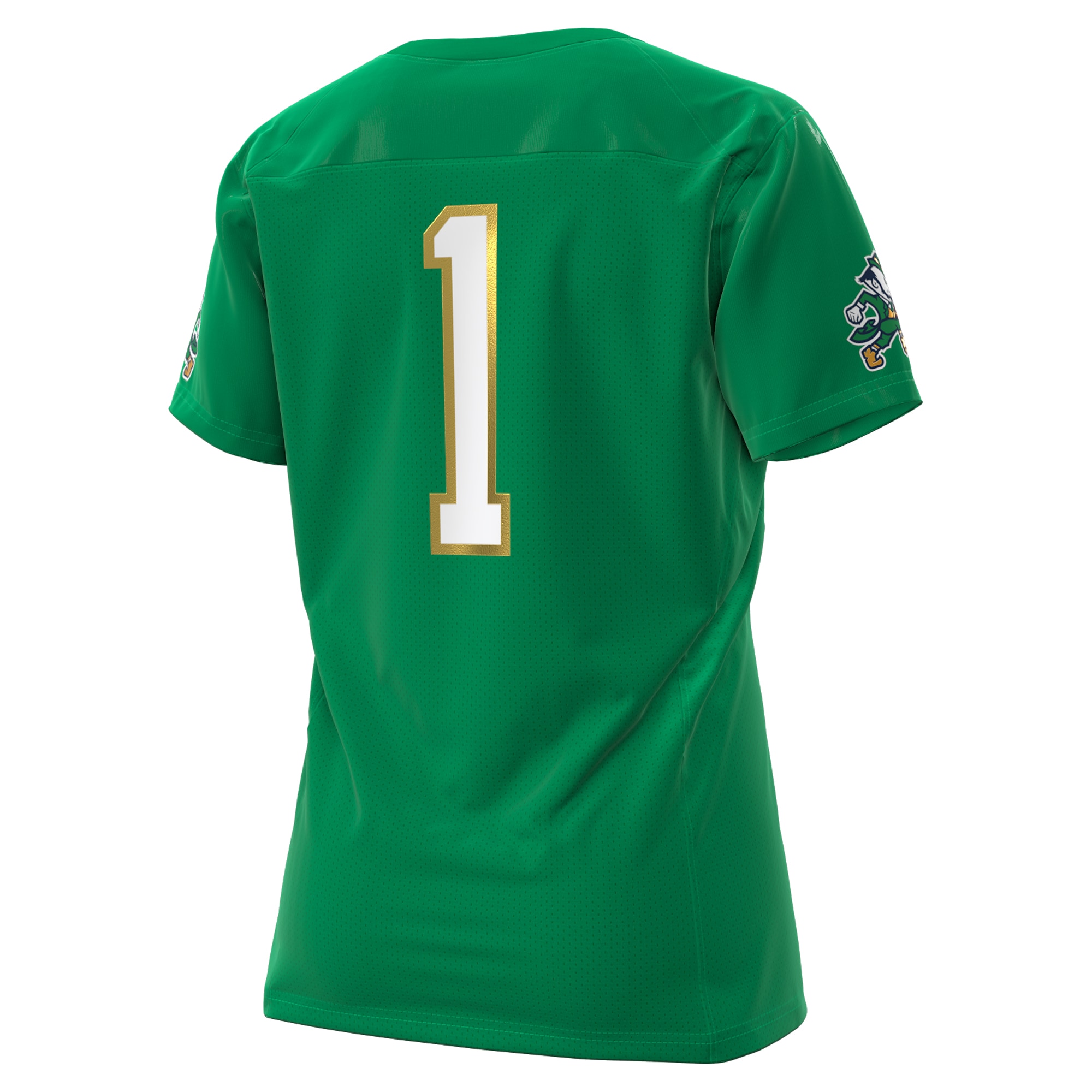 [NJP] Notre Dame Fighting Irish Women's Irish Wear Green Collection Football Replica Jersey - Kelly Green