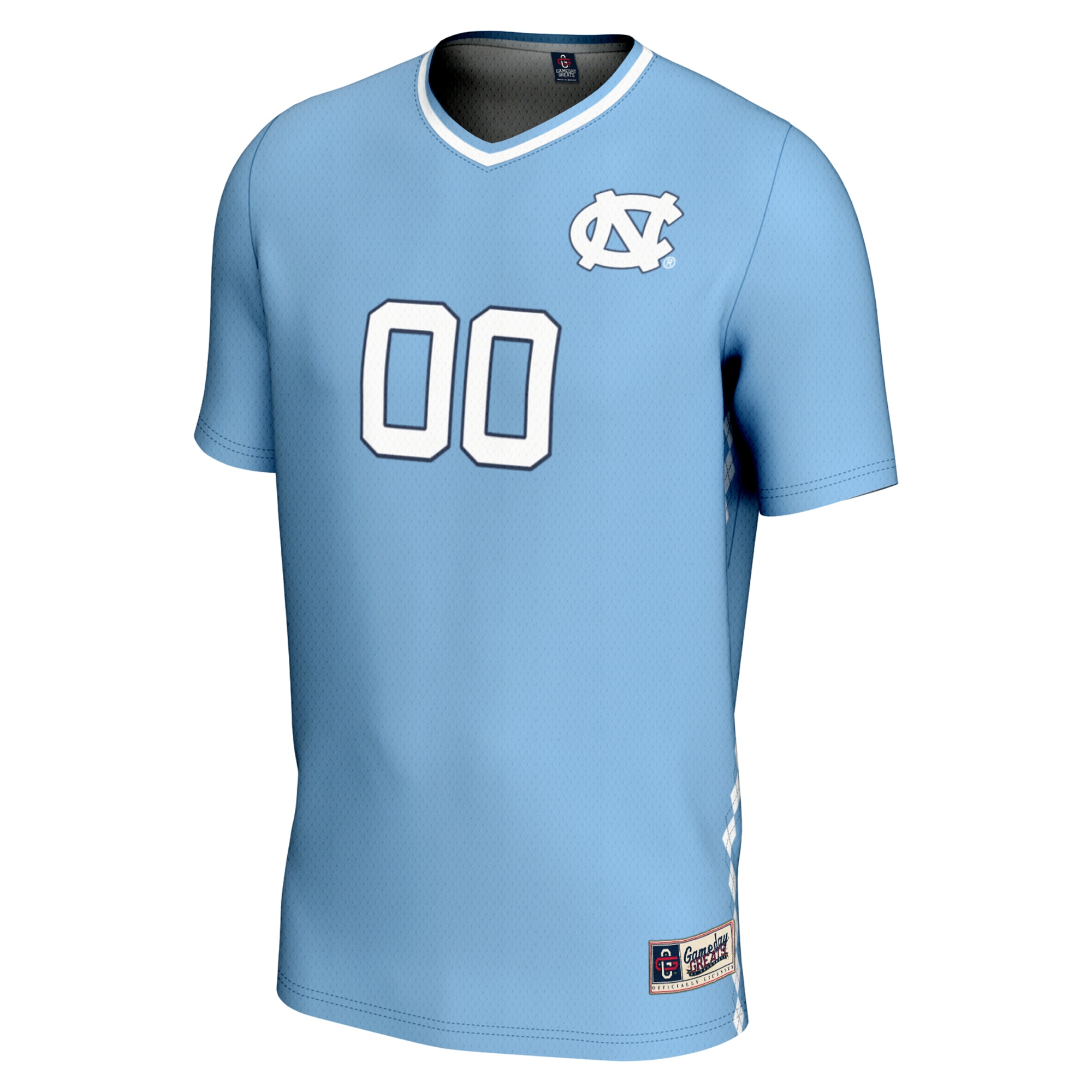 [NJP] North Carolina Tar Heels GameDay Greats Youth NIL Pick-A-Player Lightweight Men's Soccer Jersey - Carolina Blue