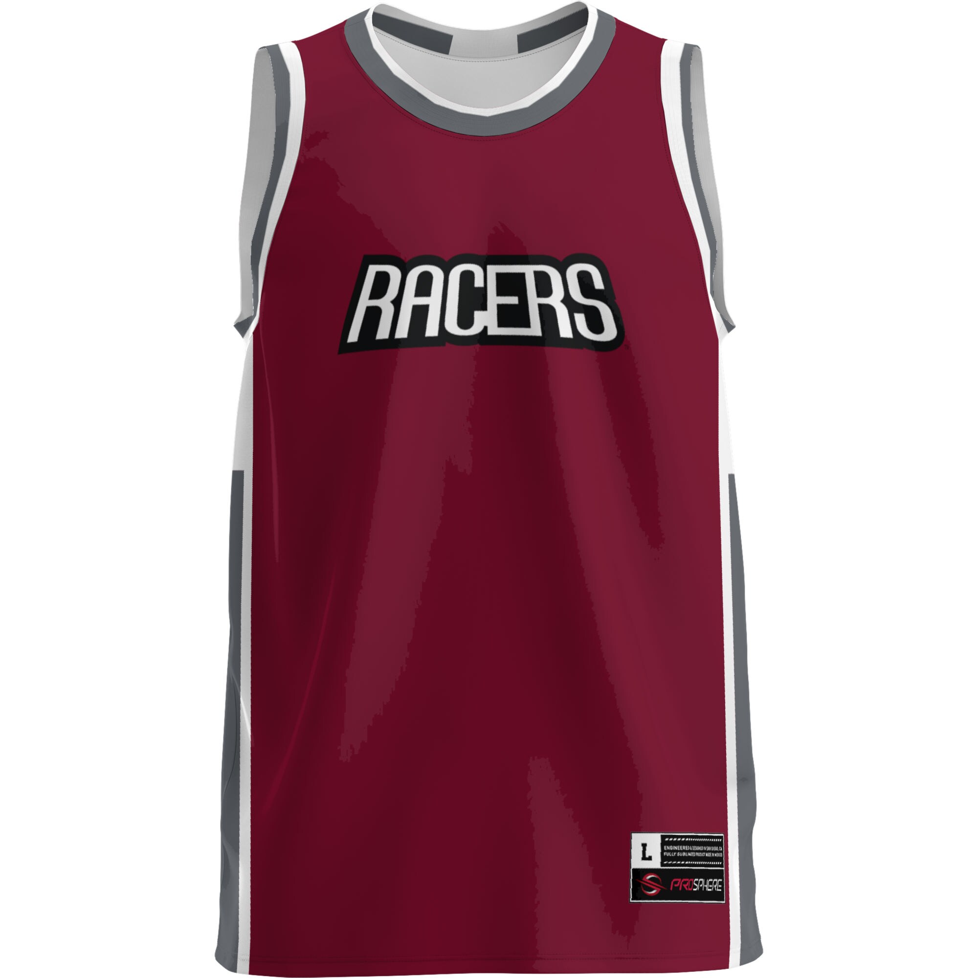 [DDG] Northwestern Ohio Racers GameDay Greats Lightweight Basketball Jersey - Burgundy