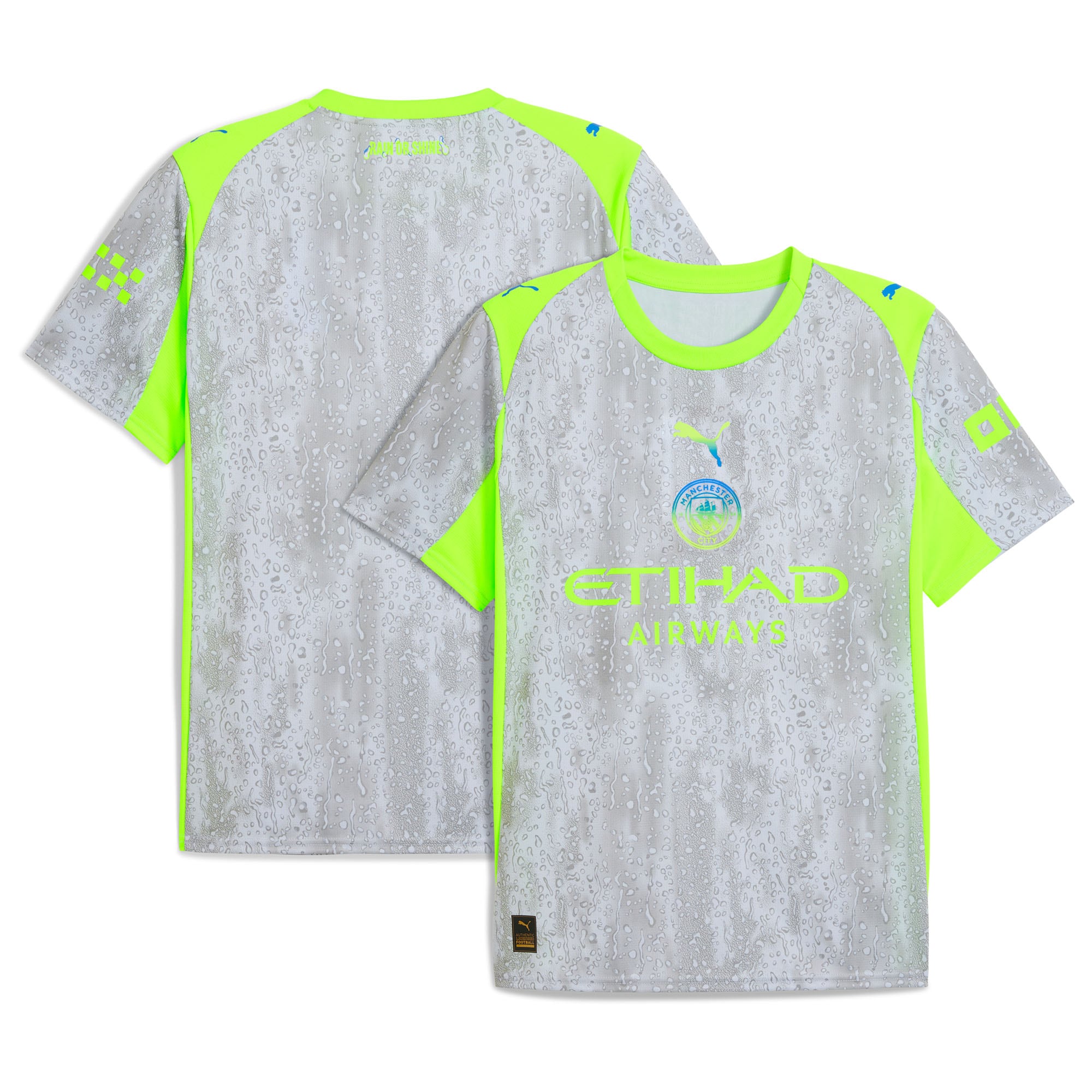 [SJH] Manchester City 2025/26 Third Replica Jersey - Gray/Neon Green