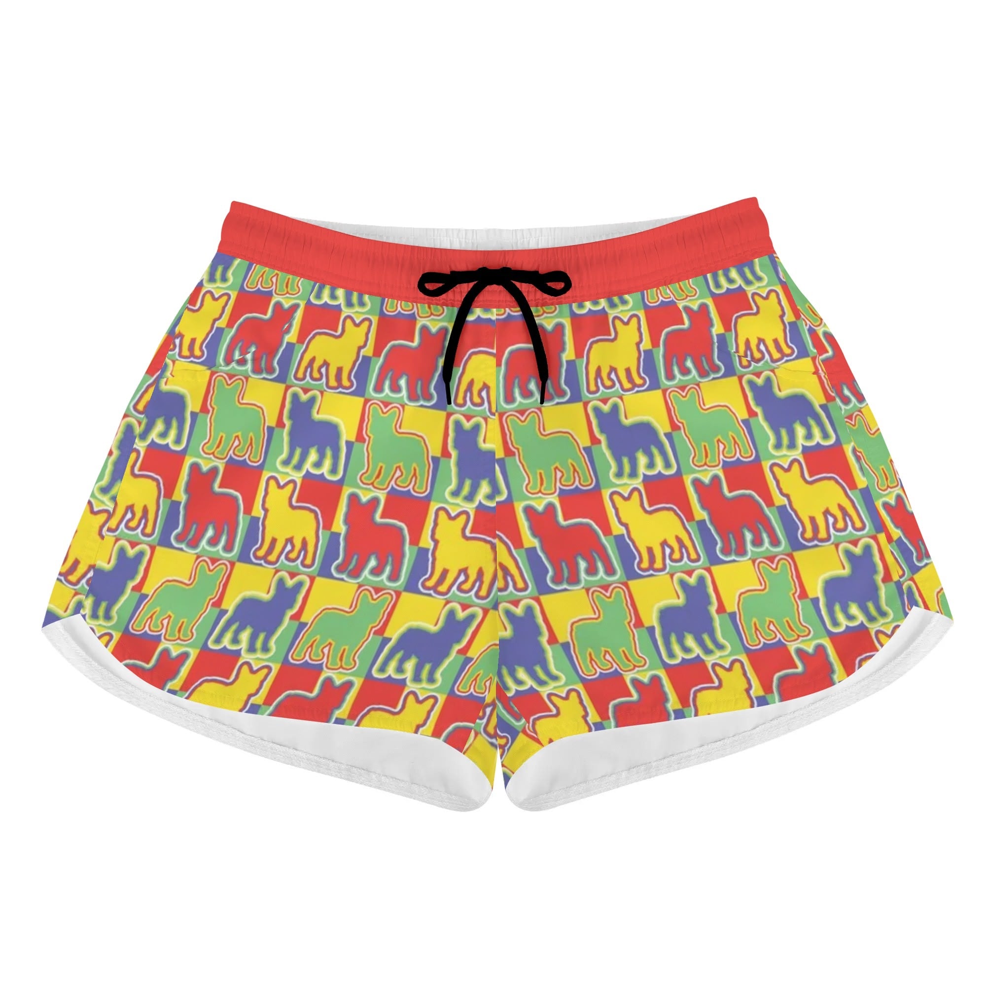 Culture-Inspired Dior - Womens Beach Shorts for French Bulldog Lovers