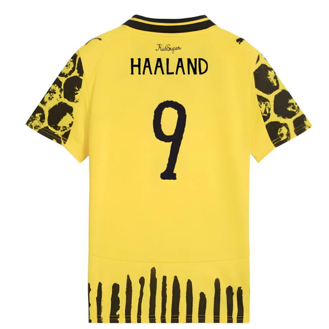 2025-2026 Borussia Dortmund Shirt - Kids (Haaland 9) UV Protection