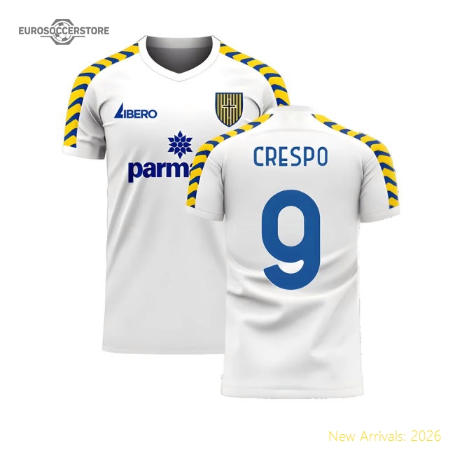 Popular Parma 2025-2026 Home Concept Football Kit (Libero) (Crespo 9)