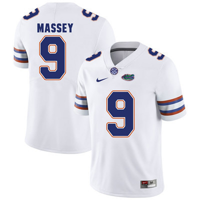 Men's None Dre Massey #9 premium White 2024 official Jersey replica