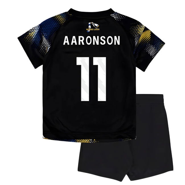 Leeds Leeds United Third Baby Kit Aaronson #11 High Performance Pa...