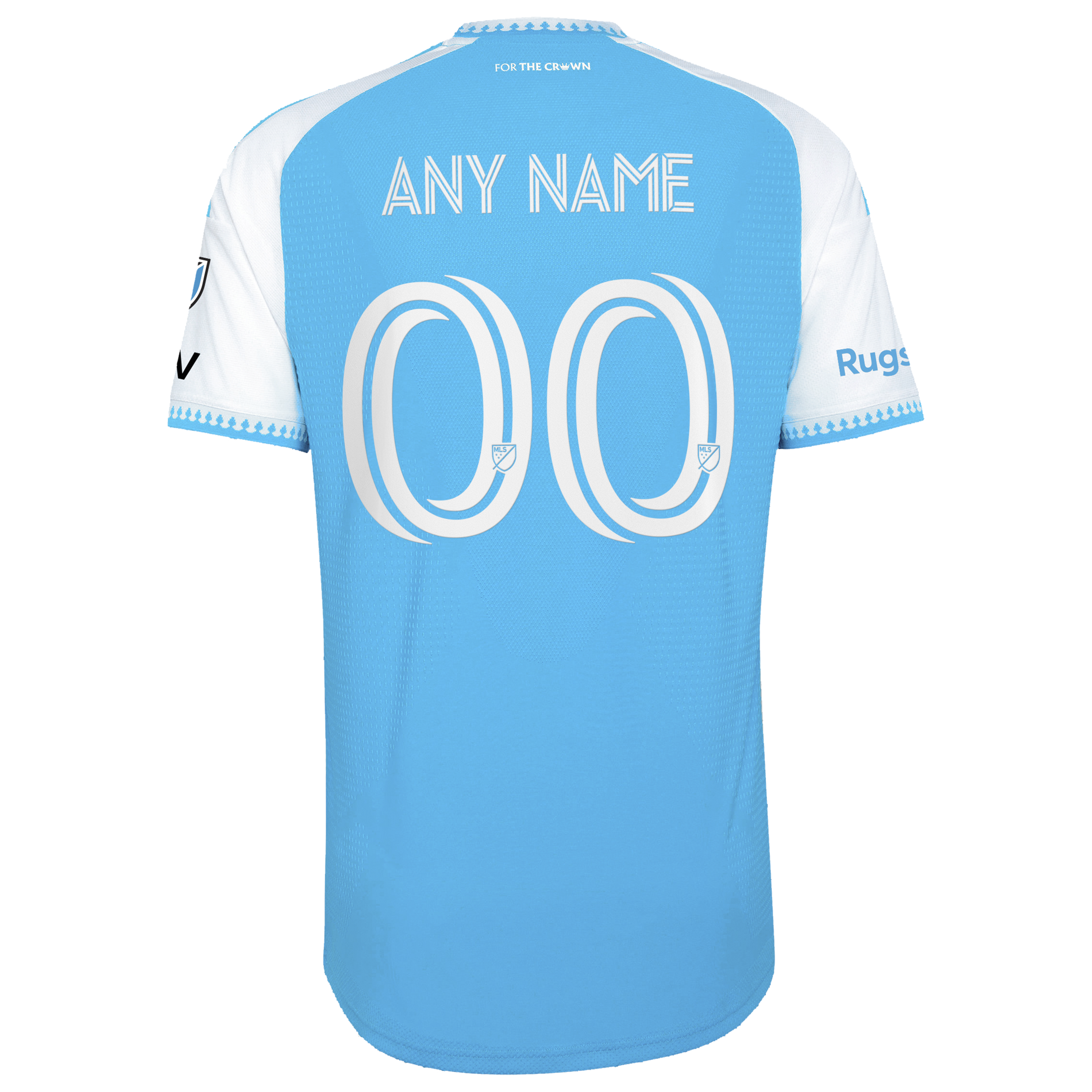 [SJH] Charlotte FC 2026 Carolina Kit: Crowns Up On-Field Authentic Patch Custom Jersey - Blue