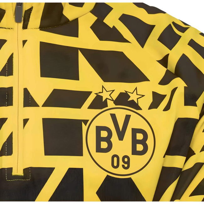 2025-2026 Shirt by Borussia Dortmund Warm Up 1/4 Zip Top (Men