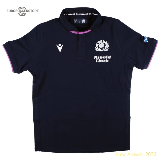 2025-2026 Scotland Home Cotton Rugby Shirt (Kids) (Your Name)