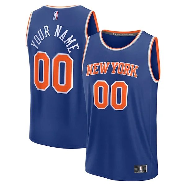 New York NYK Fast Break Jersey - vintage Basketball - Blue athletic