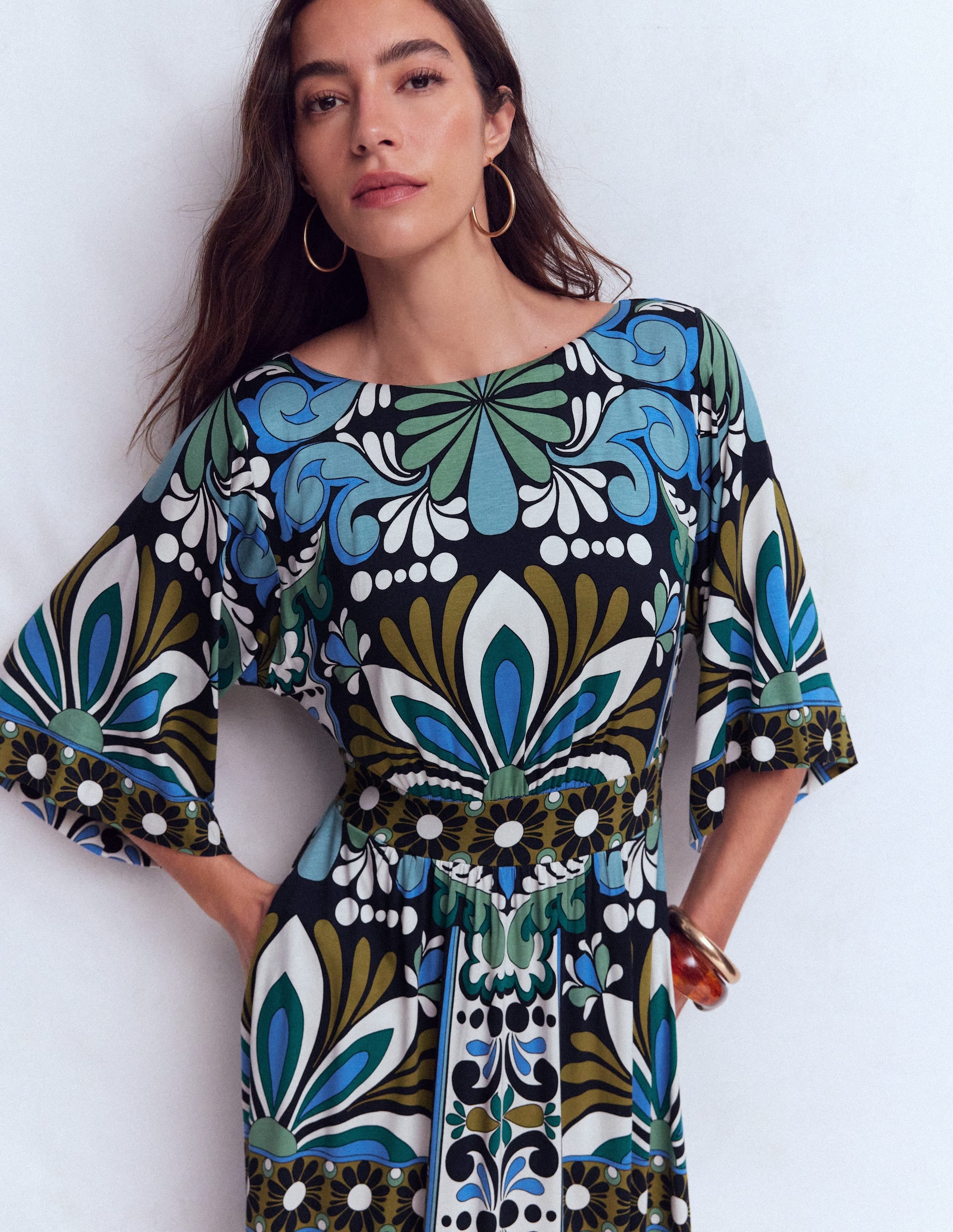 Imelda Kimono Jersey Dress
