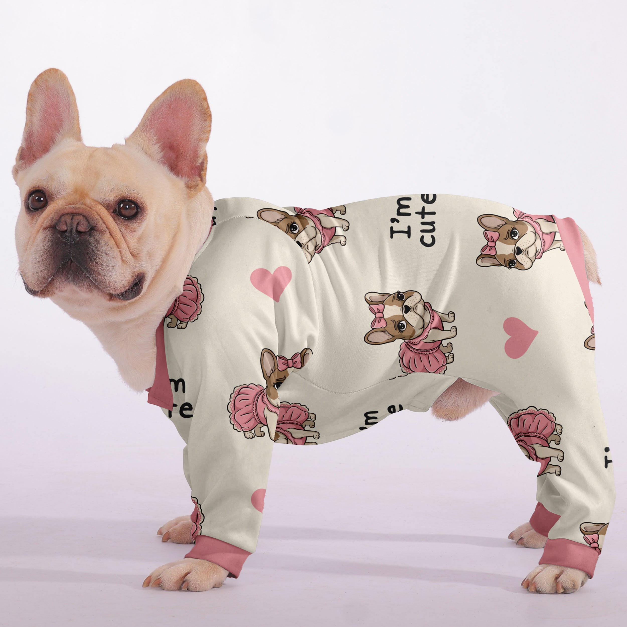 French Bulldog Premium Roxy - Durable Frenchie Pajama Paw Protection