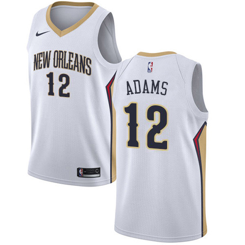 White NOP Orleans Pelicans #12 Nike Replica Jersey NBA Fan Apparel