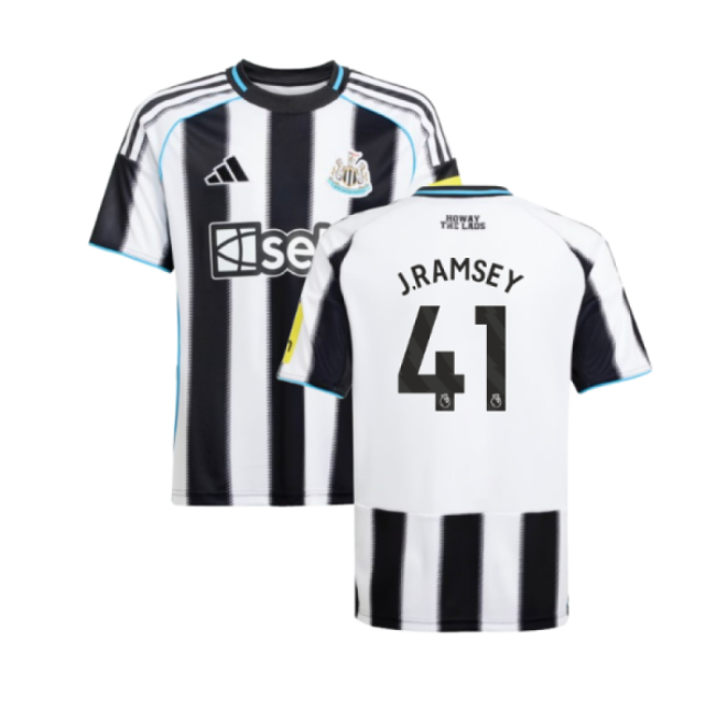 2025-20 Newcastle Official Home Football Kit Ramsey #41 L M S Kids