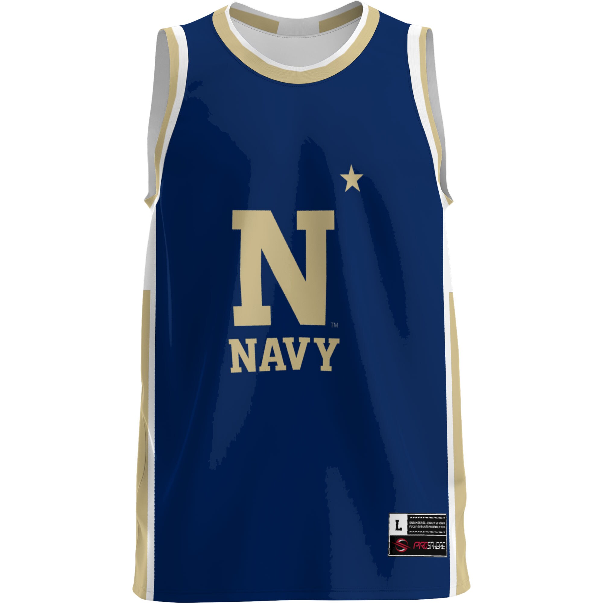 [DDG] Navy Midshipmen GameDay Greats Lightweight Basketball Jersey - Blue