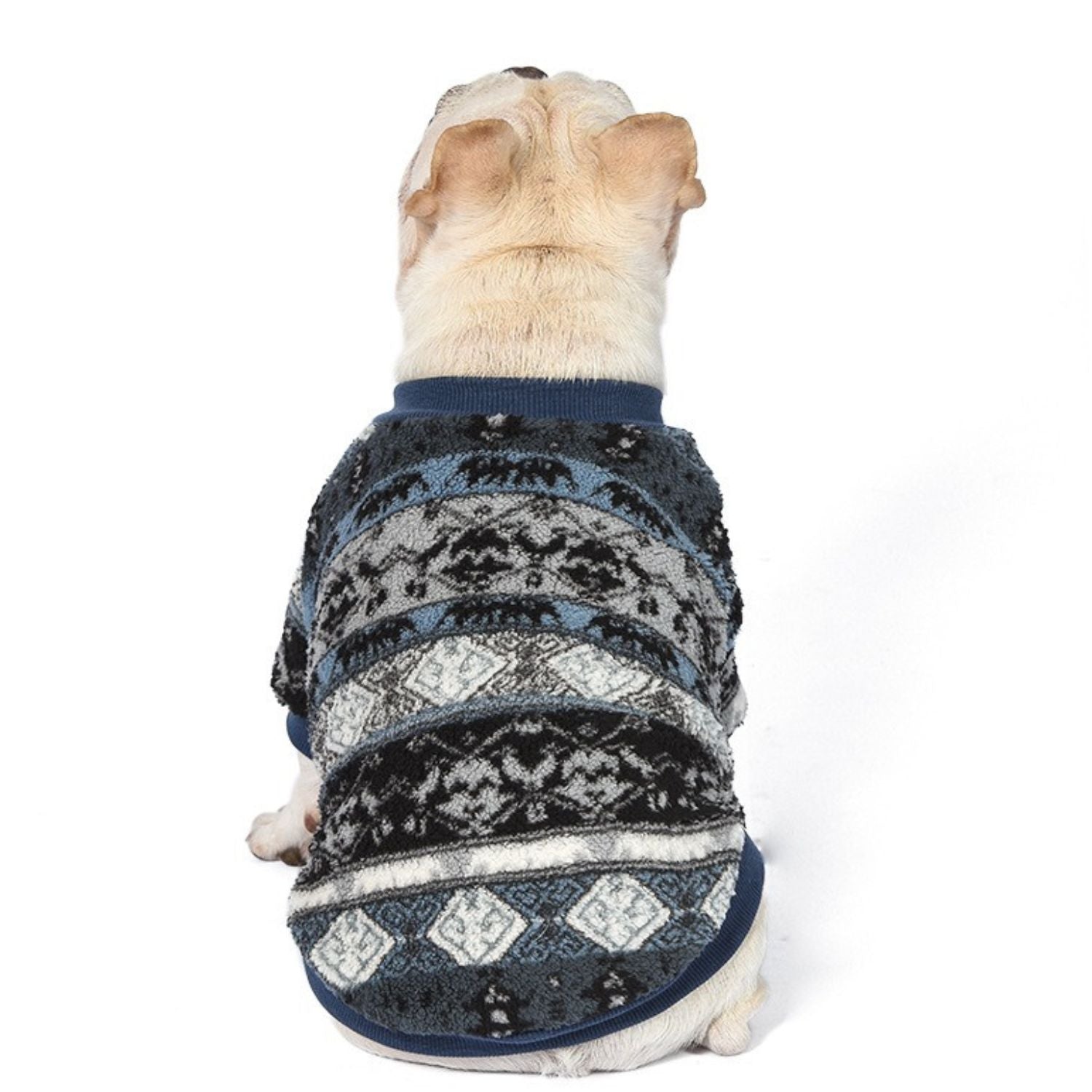 French Bulldog Frenchie Christmas Sweater – Cozy Fleece Dog Vest For