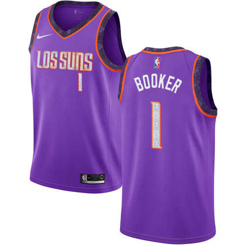 Suns Purple Devin Booker #1 Nike Jersey - Cost-Effective Quality