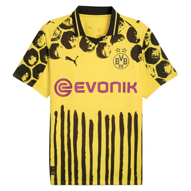 2025-2026 BVB Home Replica Shirt UV Protection Stretch Fabric
