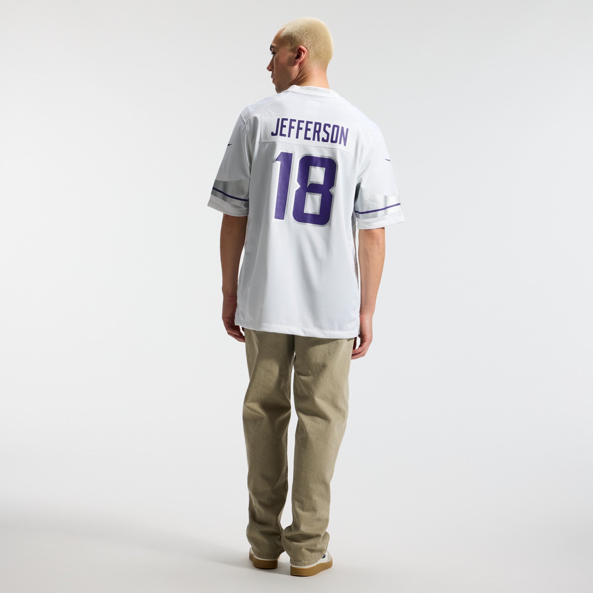 [ESK] Justin Jefferson #18 Minnesota Vikings Alternate Game Player Jersey - White