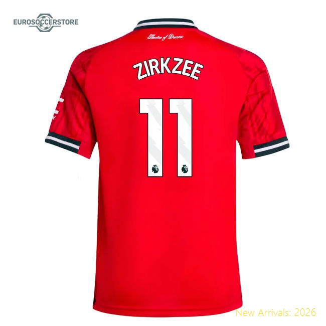Comfortable Man Utd Kids Jersey Zirkzee 2025-2026 Dri-fit