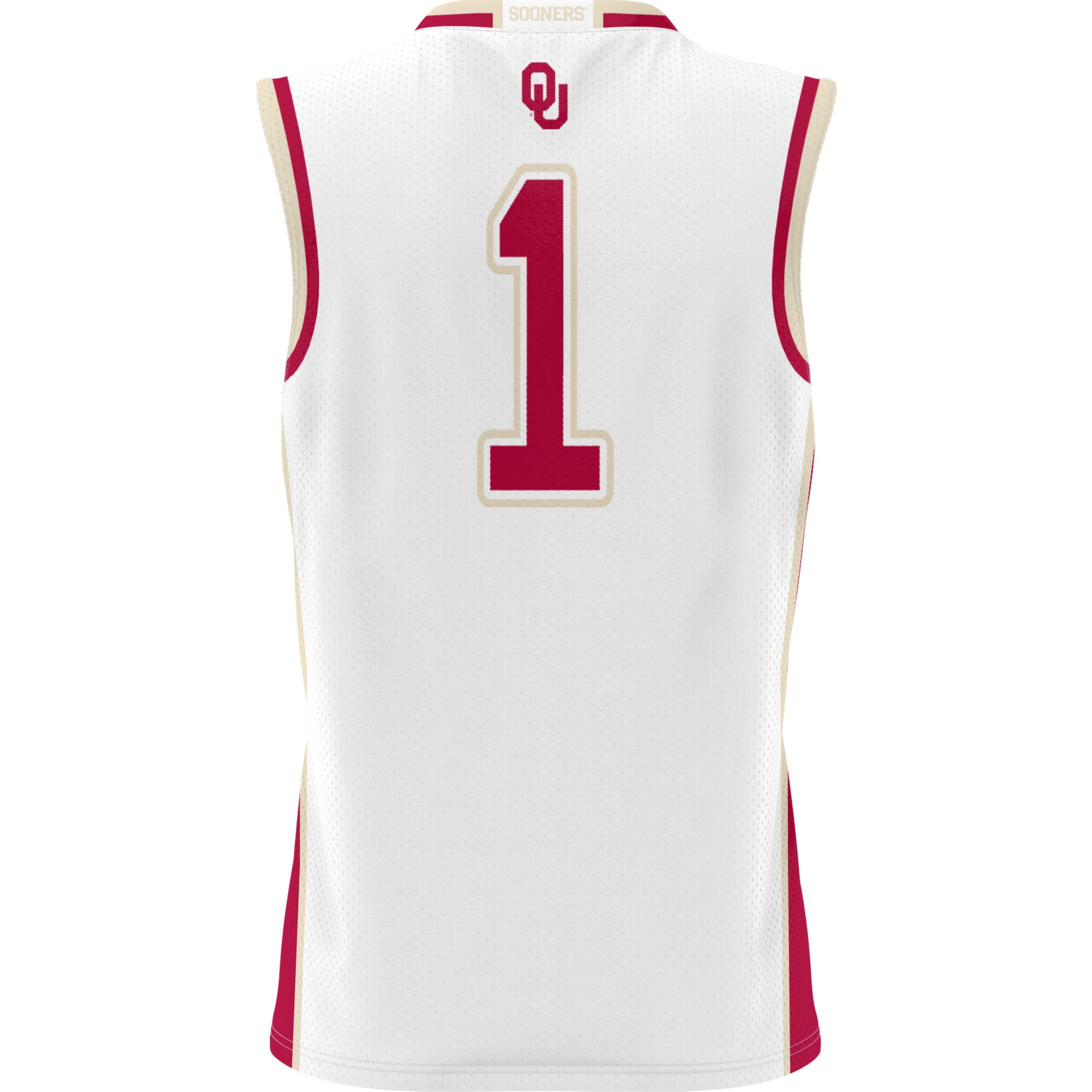 [NJP] Oklahoma Sooners GameDay Greats Unisex Lightweight Basketball Jersey - White