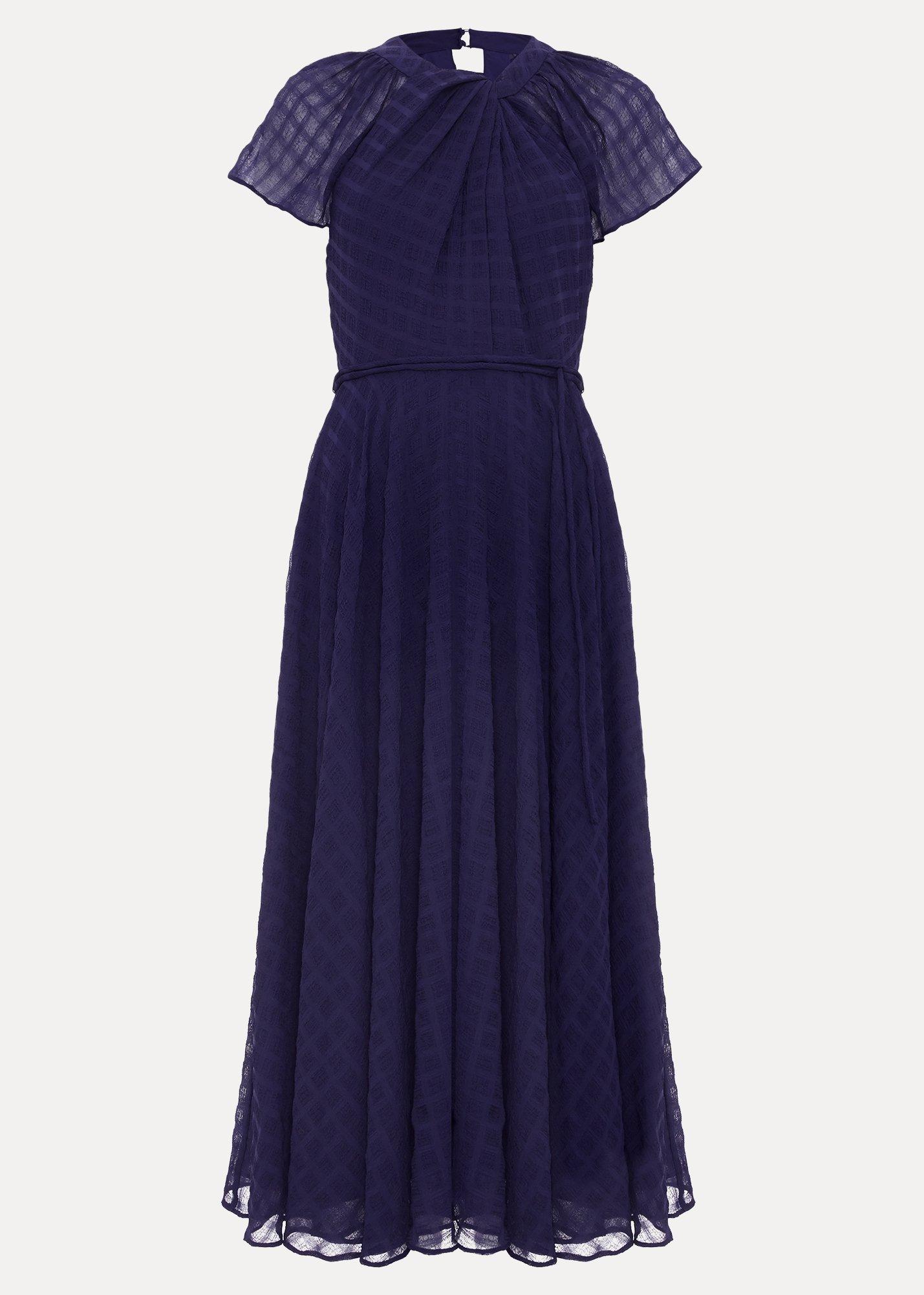 Petite Gwen Textured Twist Neck Dress