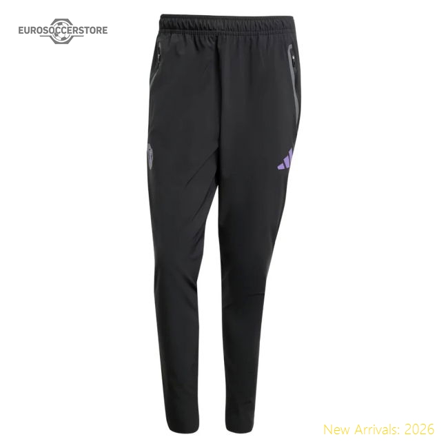Elite Vis Tech Pants Black 2025-2026 Man Utd Competition