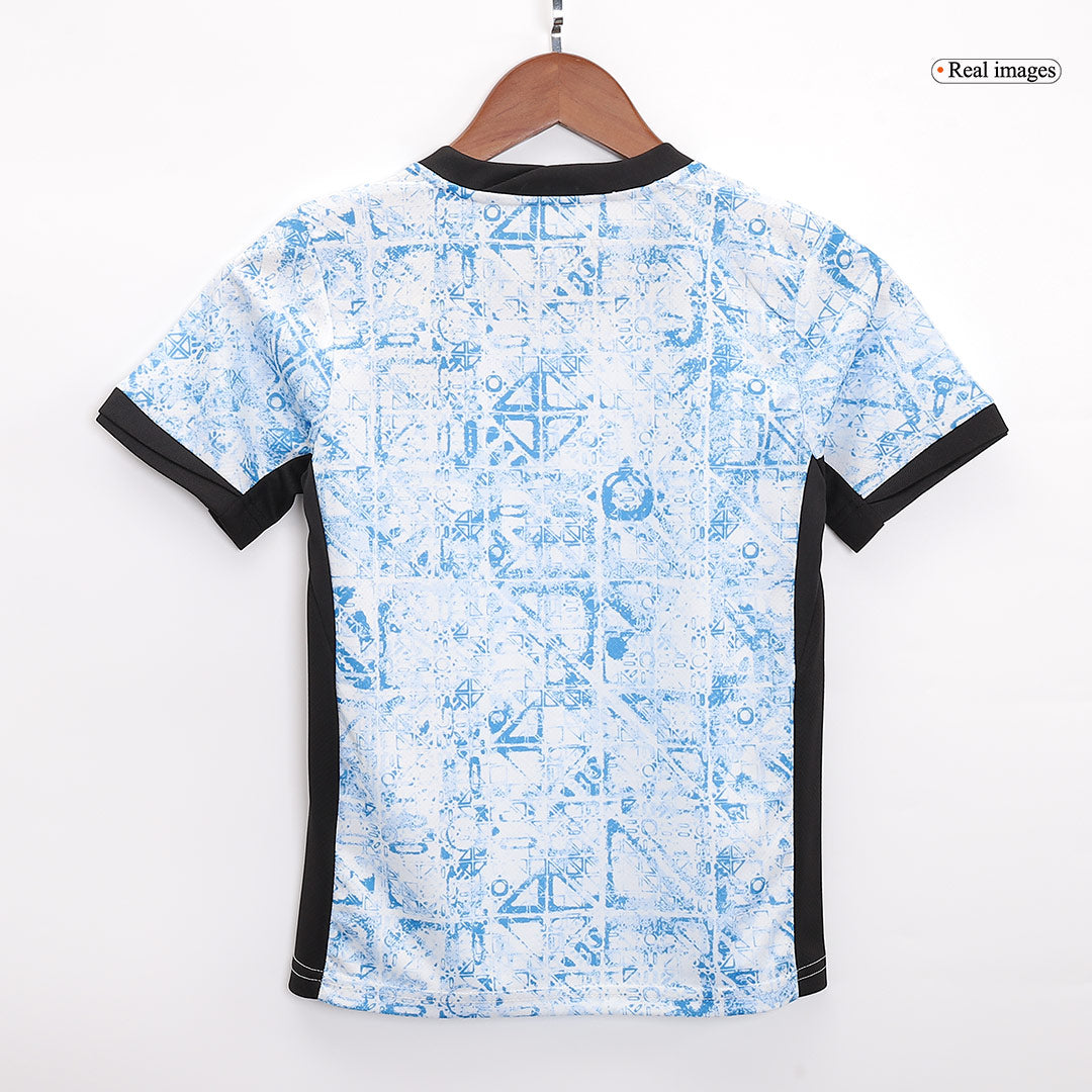 Kid's Portugal Away Kit(Jersey+Shorts) Euro 2024 Authentic Kit