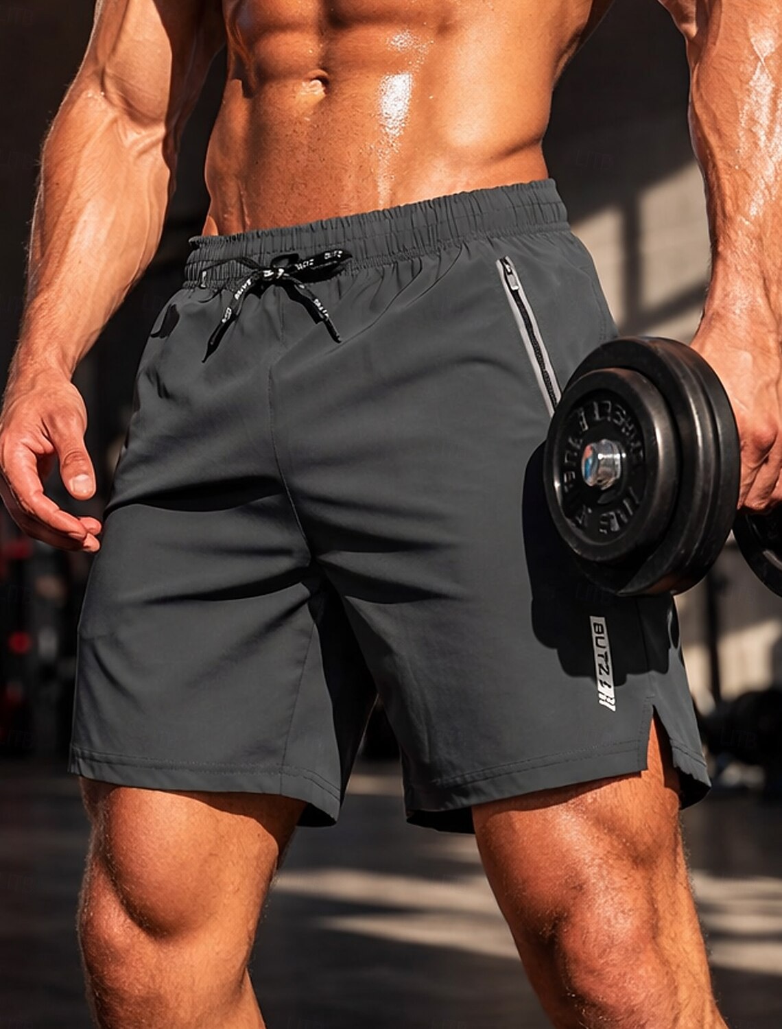 Men's Running Shorts Athletic Gym Drawstring Pockets Casual Daily