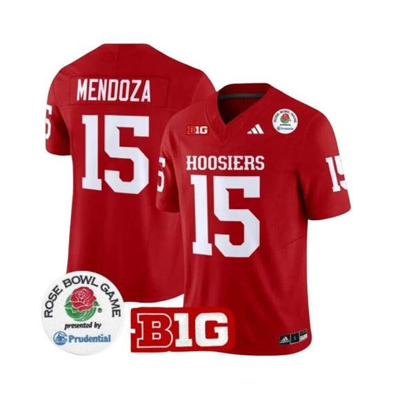 Men's None Red 2025 comfortable Fernando Mendoza #15 game jersey