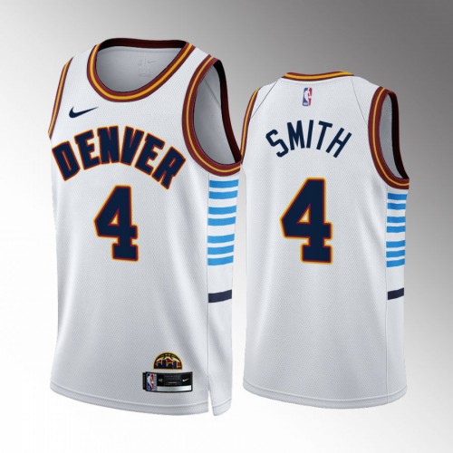 Nuggets White Denver Nuggets #4 Jersey - Affordable NBA Fan Apparel