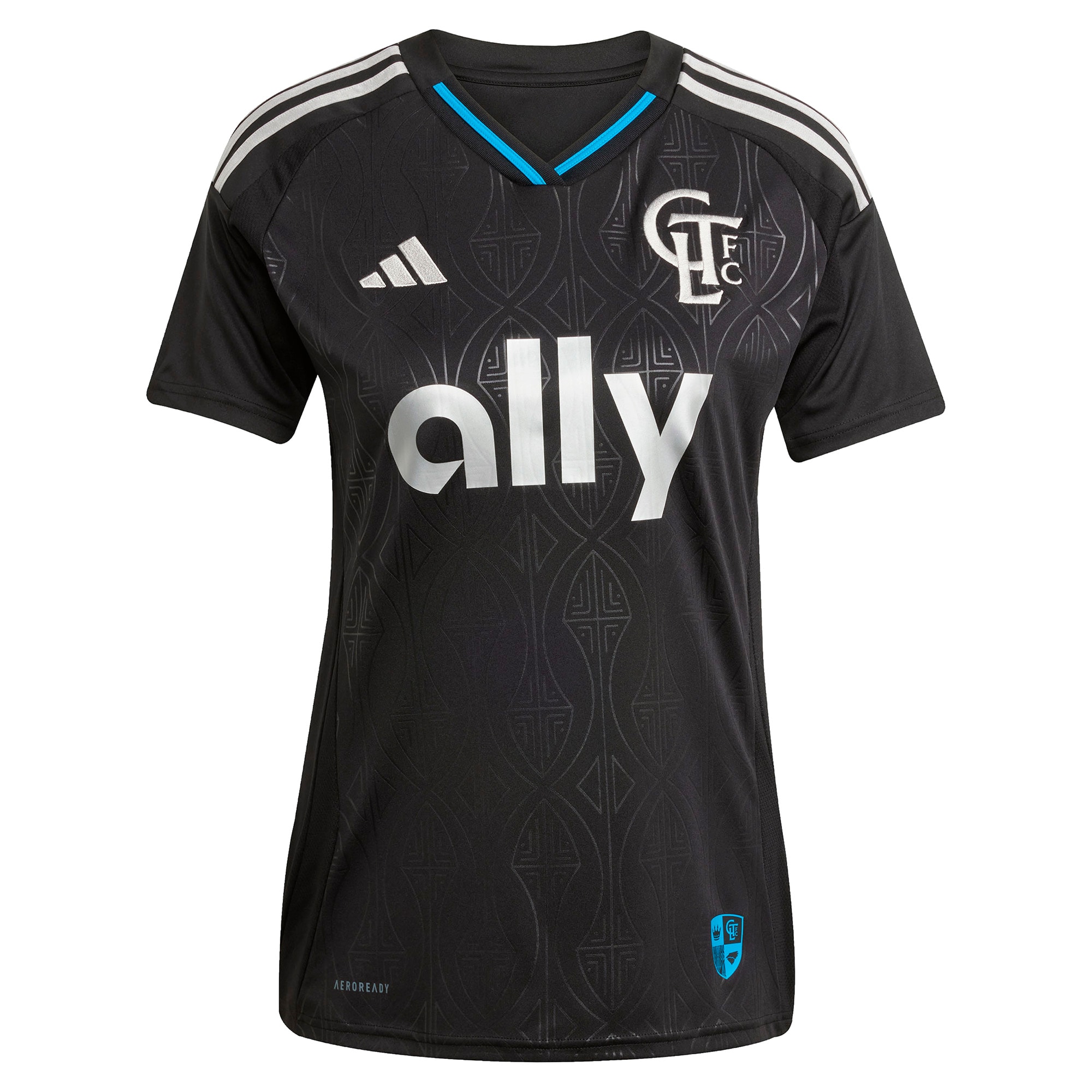 [LK] Wilfried Zaha Charlotte FC Women's 2025 Fortress Kit Replica Player Jersey - Black
