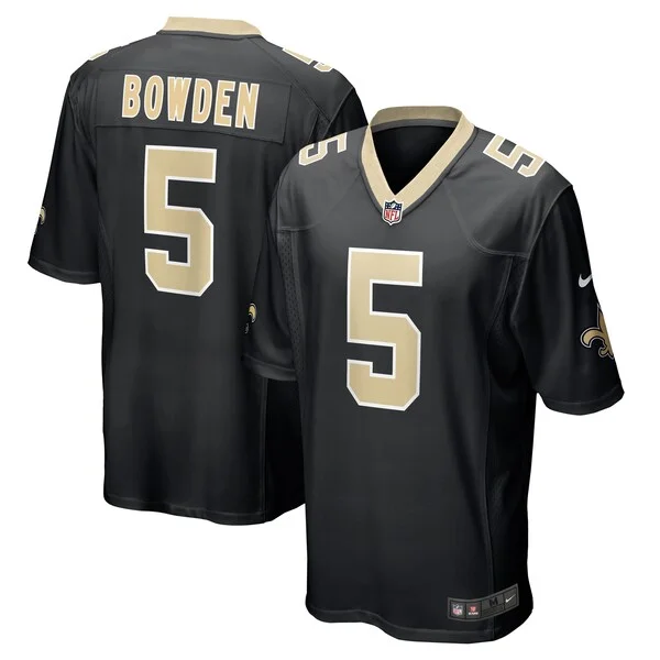 New Orleans Saints Game NFL Jersey - Black | Official Football Apparel